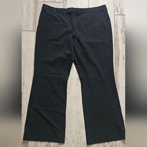 Old Navy Black Pinstripe Dress Pants 18 Bootcut
